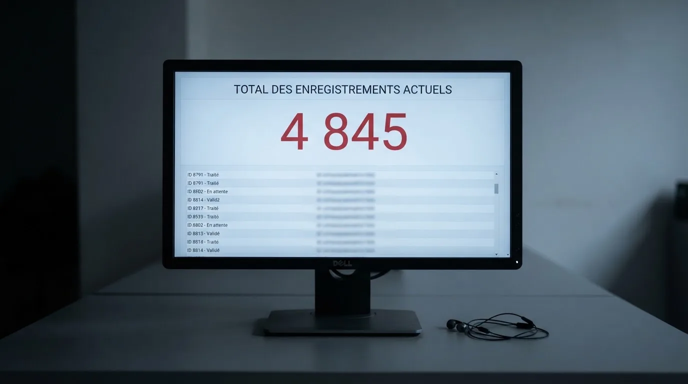 écran d'ordinateur affichant une longue liste de sites de jeux bloqués