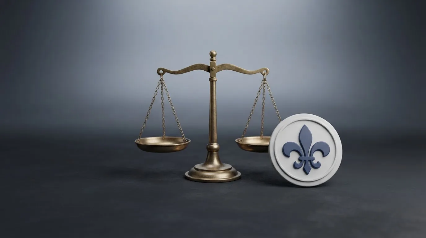 Logo stylisé de l'Autorité nationale des jeux à côté d'un symbole de balance de la justice